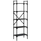  Regal za knjige 5 razina crni 56x31,5x174 cm konstruirano drvo | Eponuda.ba