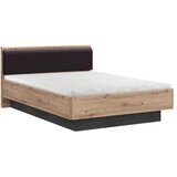 CARRYHOME postelja 120 cm x 200 cm , leseni material črna, temno siva, hrast artisan Cene