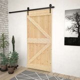  Klizna vrata s priborom za montažu 100x210 cm masivna borovina Cijene