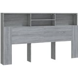 Maison Chic vzglavna omarica - nočna omarica - posteljna omarica siva sonoma 180x19x103,5 cm, (21705844) Cene