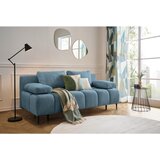 MID.YOU ZOFA S POSTELJNO FUNKCIJO, modra tekstil | Shoptok.si