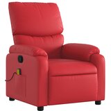  Masažni naslonjač od umjetne kože crveni | shoptok.hr