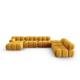 Micadoni Home rumena žametna sedežna garnitura 379 cm bellis – Cene