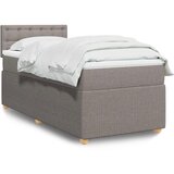  Krevet s oprugama i madracem smeđesivi 90x200 cm od tkanine | shoptok.hr