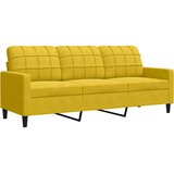  2-dijelni set sofa s jastucima žuti baršunasti | shoptok.hr