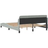  Okvir za krevet Dover svjetlosivi 160 x 200 cm baršunasti | Eponuda.ba