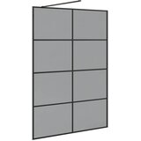  Zid za walk-in tuš Crna 140 x 195 cm Staklo otporno na udarce | Eponuda.ba