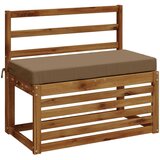  Jastučić za klupu SOEST 100% poliester Sivosmeđa 80 x 40 x 8 cm Slike