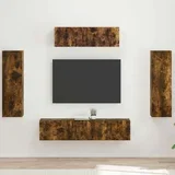 TV omarica 5 pcs Dimljeni oreh - - Rjava - 65.4 - 31 x 29,5 x 100 cm - 2025-vidaXL-Uvoz_2