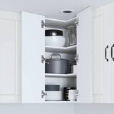  Zidni kutni ormar Lucca Bijela visokog sjaja 57 x 57 x 80 cm | shoptok.hr