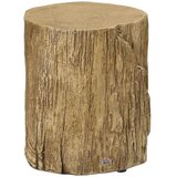  Pomoćni stolić s izgledom panja nivelirajuće nožice 37 cm x 37 cm x 43 cm betonsko smeđa | shoptok.hr