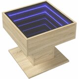  Stolić za kavu LED boja hrasta 50x50x45 cm konstruirano drvo | Eponuda.ba