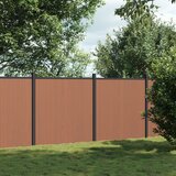 vidaXL Ograjni panel rjav 353x186 WPC u