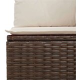 vidaXL 6-dijelni set vrtnih sofa od poliratana s jastucima smeđi | shoptok.hr