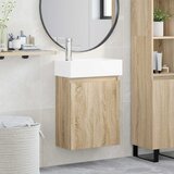  Jedinstveni ormar za kupaonicu s umivaonikom Hrast sonoma | shoptok.hr