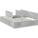Krevet s ladicama Betonski sivi 150 x 200 cm Konstruirano drvo | Eponuda.ba