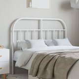 Maison Chic kovinsko posteljno vzglavje - vzglavna omarica - nočna omarica belo 120 cm, (21705105) | Shoptok.si