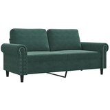Maison Chic Dvosed kavč - Sofa - Kanape temno zelen 140 cm žamet, (21727030) Cene