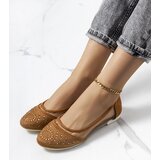 Gemre Brown semi-transparent ballet flats Malene | Shoptok.si