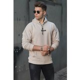 Madmext Sweatshirt - Beige - Regular fit Cene