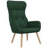 The Living Store Stol za sproščanje temno zeleno blago - Stol Za Sproščanje, (21420193) | Shoptok.si