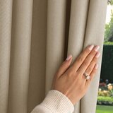 Restilo MOLTE curtain, beige, smooth, classic style, multi-purpose tape, Oxford fabric, 155 x 220 cm | shoptok.hr