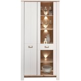Hom`in vitrina, siva, barve hrasta | Shoptok.si