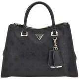Guess Ročne torbice CRESIDIA SOCIETY SATCHEL Črna Cene