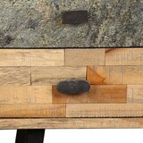 Pisaći Stol od Masivne Obnovljene Tikovine 110x50x76 cm | Eponuda.com