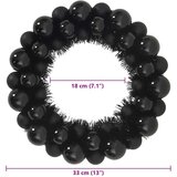 vidaXL Vijenci s božićnim kuglicama 2 pcs Crna 33 x 33 x 7 cm | shoptok.hr