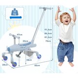  Poganjalica s motivom aviona 2 u 1, LED osvijetljeni kotači - plavi | shoptok.hr