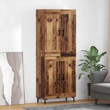 vidaXL Visok predalnik Star les 69,5 x 34 x 180 cm Konstruiran les | Shoptok.si