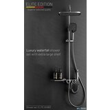  Luksuzni gunmetal nadometni tuš sistem | Tuš ELITE EDITION SH1857 Cijene