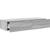  Zidna polica s ladicama siva sonoma 100x36x19 cm | Eponuda.com