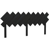  Uzglavlje za krevet Crno 178x3x80 5 cm od masivne borovine | shoptok.hr