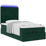  Okvir kreveta s madraca tamnozeleni 100x200cm baršunasti | shoptok.hr