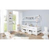 MID.YOU Postelja Traumhaus Bor, Bela, Masivno | Shoptok.si