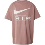 Nike Sportswear Majica 'Air' sivkasto ljubičasta (mauve) / bijela