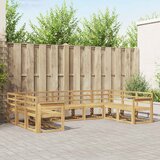  Set vanjskih sofa 9 pcs Bijela Čvrsto drvo akacije Cene