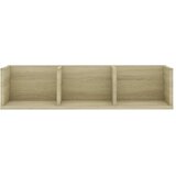  Zidna polica za CD-ove boja hrasta 75x18x18cm konstruirano drvo | shoptok.hr
