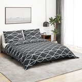  Set posteljine za poplun sivi 140 x 200 cm pamučni200x200 | shoptok.hr