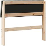 vidaXL tapecirani uzglavlje tamno siva 90 cm čvrsto borovo drvo | shoptok.hr