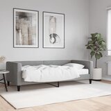 vidaXL Dnevna postelja z vzmetnico svetlo siva 90x200 cm blago Cene
