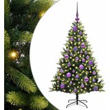 vidaXL Umjetna zložljiva božićna jelka 150 LED Zelena 120 cm PVC in PE, (5000073161) | Shoptok.si