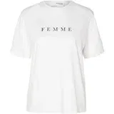 Selected Femme Majica črna / bela