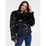 Orsay Women's Black Faux Fur Jacket - Women Cene