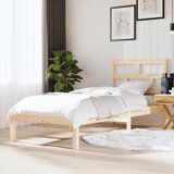  The Living Store Posteljni okvir 75x190 cm trden les - Posteljni Okvir, (21455784) Cene