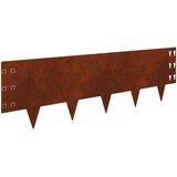  Ograda oko Travnjaka 10 pcs 100 x 30 cm Čelik Rđa | Eponuda.ba