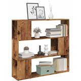 Furnova Knjižna omara/pregrada starinski les 100x24x94 cm, (21932509) Cene