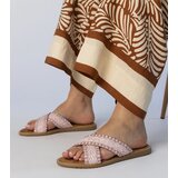 Gemre Pink braided women's flip-flops Ellinara | shoptok.hr